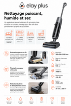 Aspirateur laveur sans fil Elay Plus W90 Pro - presentation complete