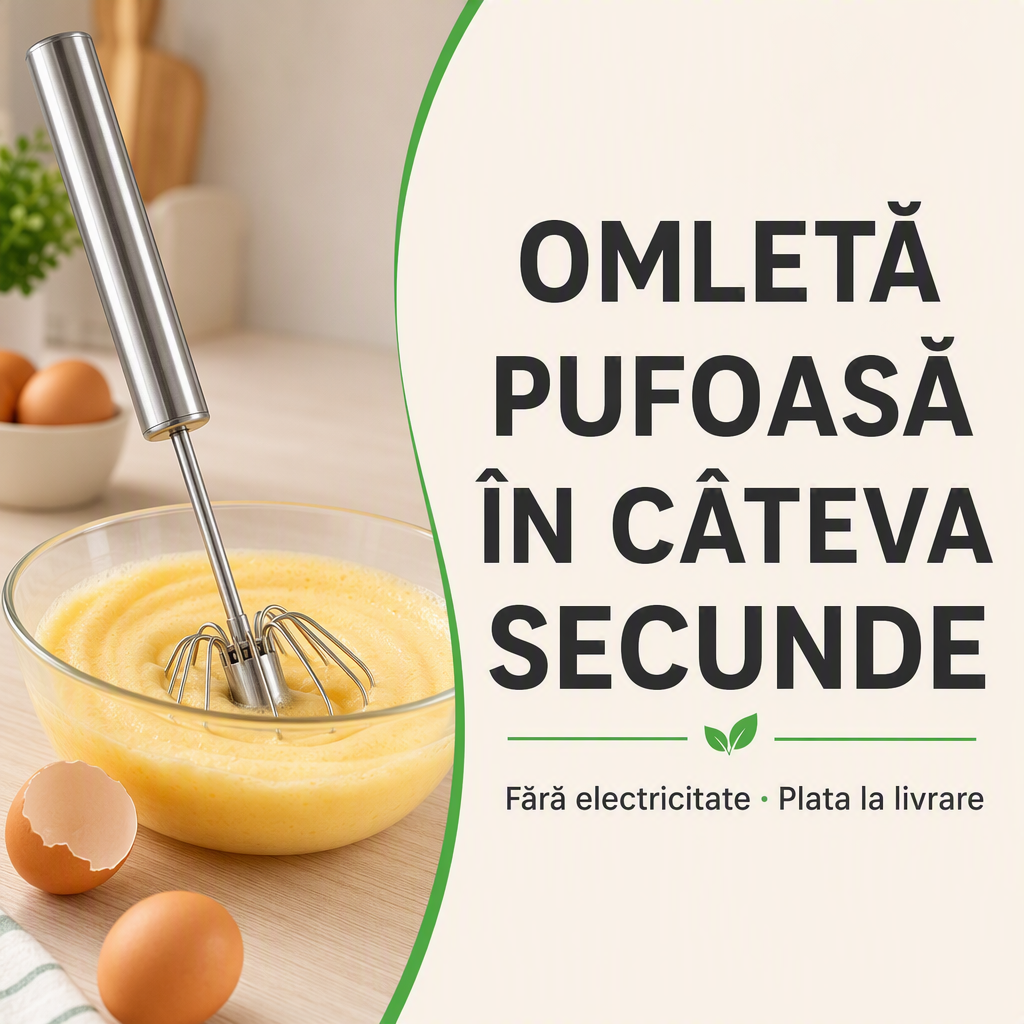 Omletă pufoasă în câteva secunde